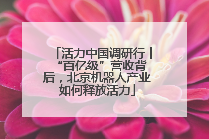 活力中国调研行丨 “百亿级”营收背后，北京机器人产业如何释放活力