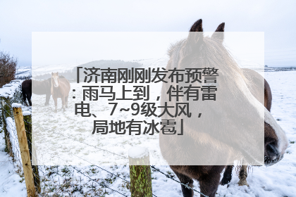 济南刚刚发布预警：雨马上到，伴有雷电、7~9级大风，局地有冰雹