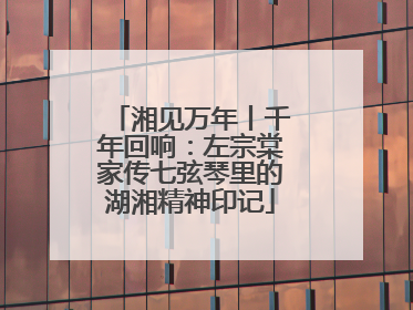 湘见万年丨千年回响：左宗棠家传七弦琴里的湖湘精神印记