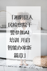 湘阴县人民检察院干警参加AI培训 开启智能办案新篇章