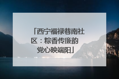 西宁福禄巷南社区：粽香传廉韵 党心映端阳