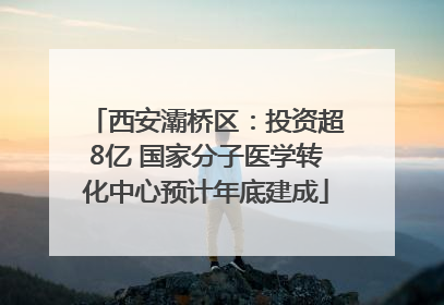 西安灞桥区：投资超8亿 国家分子医学转化中心预计年底建成