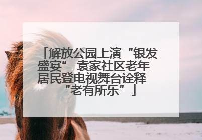 解放公园上演“银发盛宴” 袁家社区老年居民登电视舞台诠释 “老有所乐”