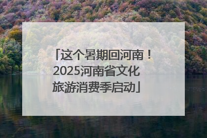 这个暑期回河南！2025河南省文化旅游消费季启动