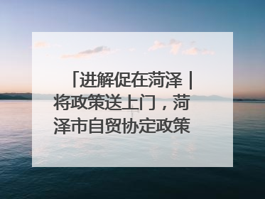 进解促在菏泽｜将政策送上门，菏泽市自贸协定政策专题宣讲会召开