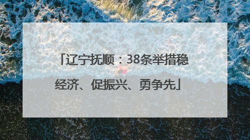 辽宁抚顺：38条举措稳经济、促振兴、勇争先