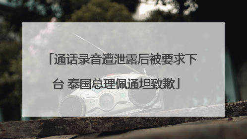 通话录音遭泄露后被要求下台 泰国总理佩通坦致歉