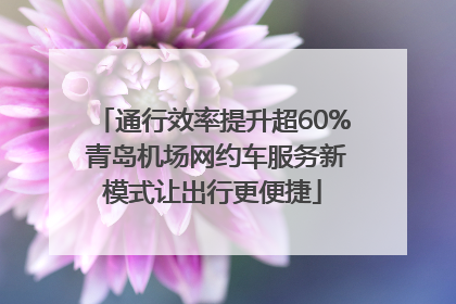 通行效率提升超60% 青岛机场网约车服务新模式让出行更便捷