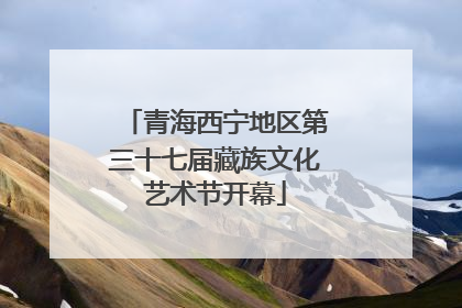 青海西宁地区第三十七届藏族文化艺术节开幕