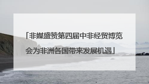 非媒盛赞第四届中非经贸博览会为非洲各国带来发展机遇