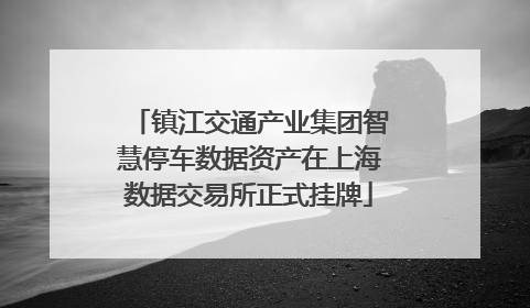 镇江交通产业集团智慧停车数据资产在上海数据交易所正式挂牌