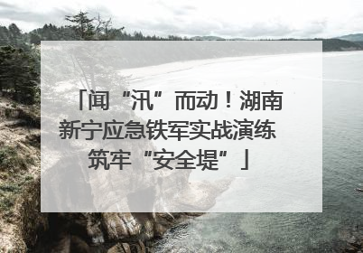 闻“汛”而动！湖南新宁应急铁军实战演练筑牢“安全堤”