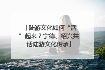 陆游文化如何“活 ”起来？宁德、绍兴共话陆游文化传承
