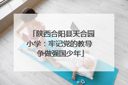 陕西合阳县天合园小学：牢记党的教导 争做强国少年