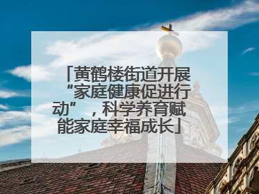 黄鹤楼街道开展“家庭健康促进行动”，科学养育赋能家庭幸福成长