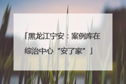 黑龙江宁安：案例库在综治中心“安了家”