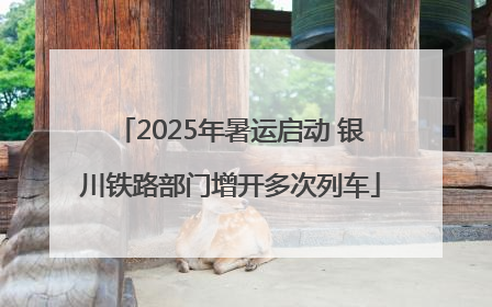 2025年暑运启动 银川铁路部门增开多次列车