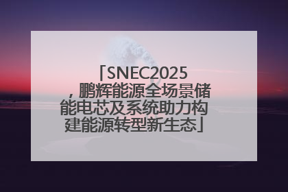SNEC2025，鹏辉能源全场景储能电芯及系统助力构建能源转型新生态